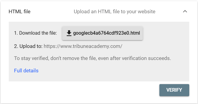 google search console