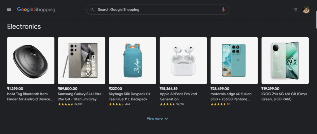 google shopping