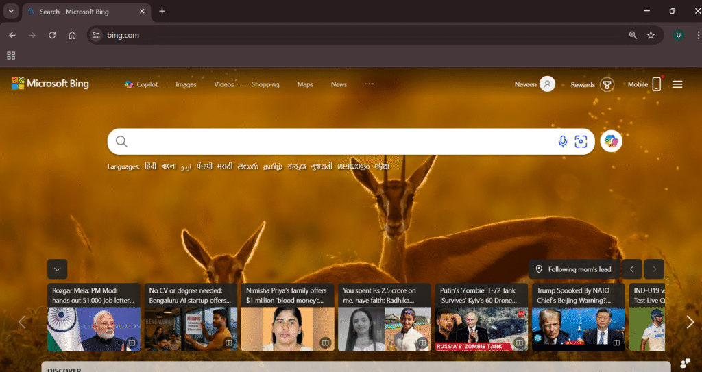internet search engines list