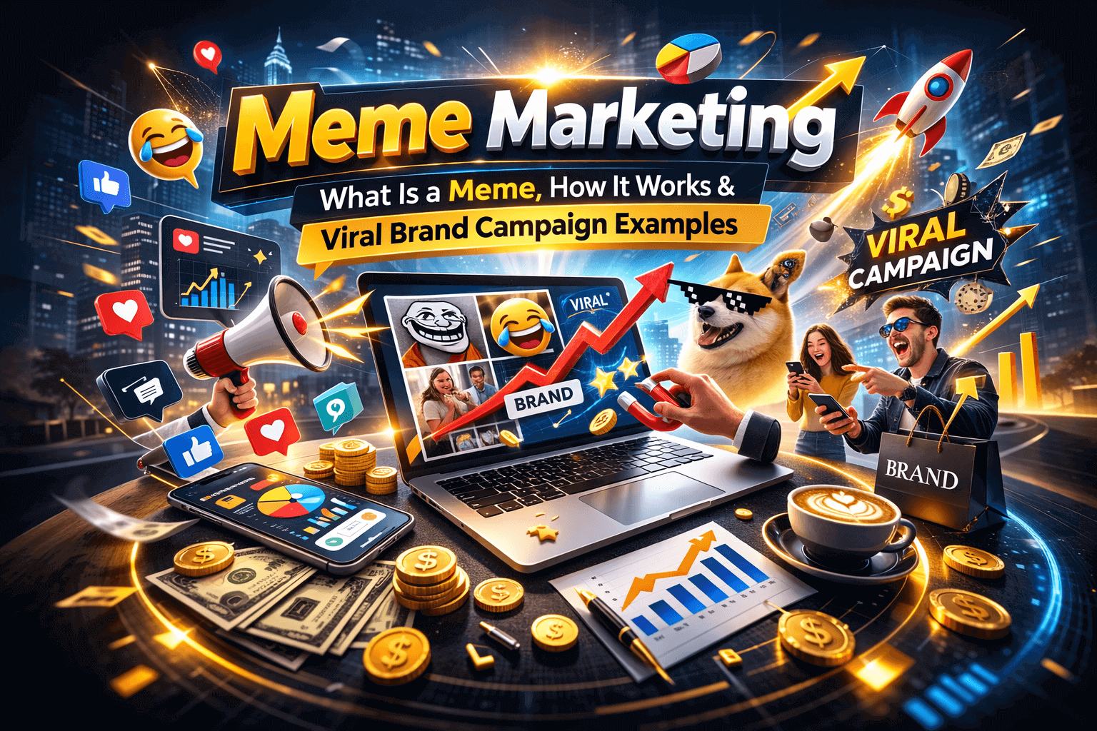 Meme marketing viral brand campaign example
