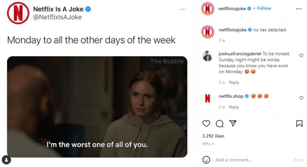 Netflix Meme Marketing Example Netflix meme marketing example using pop culture reference